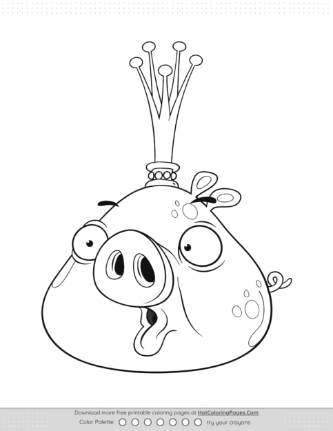 King Smooth Cheeks Coloring Pages