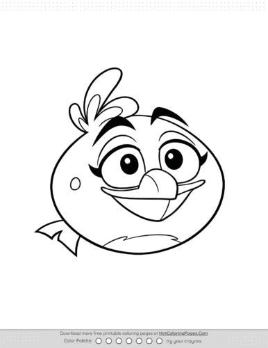 Melody from Angry Birds Coloring Pages