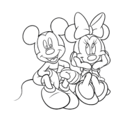 Mickey Minnie Mouse Coloring Page 49 Mickey Minnie Mouse Coloring Page