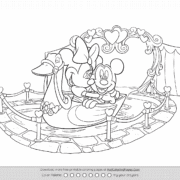 Mickey Minnie Tunnel Of Love Coloring Page 27 Mickey Minnie Tunnel Of Love Coloring Page