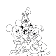 Mickey Mouse And Friends Coloring Page 20 Mickey Mouse And Friends Coloring Page