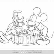 Mickey Mouse And Pluto Coloring Sheet 18 Mickey Mouse And Pluto Coloring Sheet