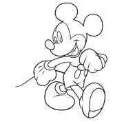 Mickey Mouse Walking Coloring Page 39 Mickey Mouse Walking Coloring Page