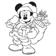 Mickey Santa Costume Coloring Pages 8 Mickey Santa Costume Coloring Pages