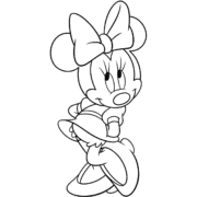 Minnie Mouse Coloring Page 30 Minnie Mouse Coloring Page