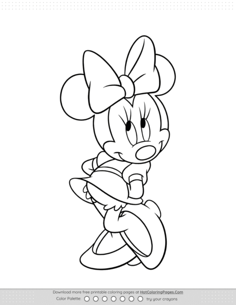 Minnie Mouse Coloring Page