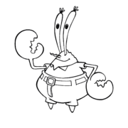 Mr Krabs Colouring Sheet 15 Mr Krabs Colouring Sheet