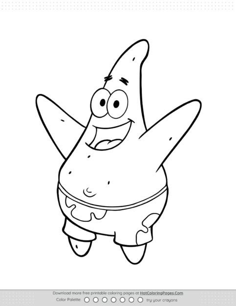 Patrick Coloring Page