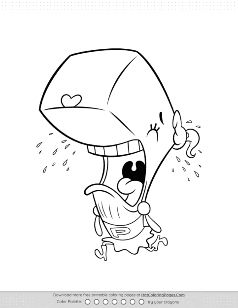 Pearl Krabs Crying Coloring Pages