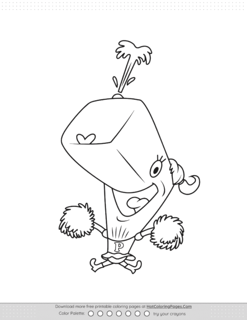 Pearl Krabs from SpongeBob Coloring Page