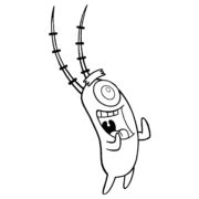 Plankton from SpongeBob Coloring Page 11 Plankton from SpongeBob Coloring Page