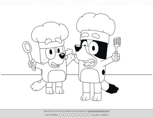 Play Chef with Bluey and Bingo