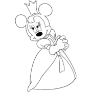 Princess Minnie Mouse Coloring Page 28 Princess Minnie Mouse Coloring Page