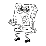 Printable SpongeBob Coloring Page 10 Printable SpongeBob Coloring Page