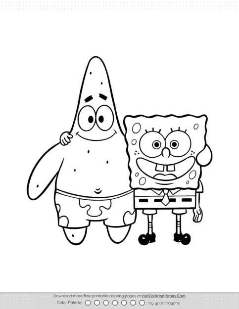 SpongeBob Colouring Pages
