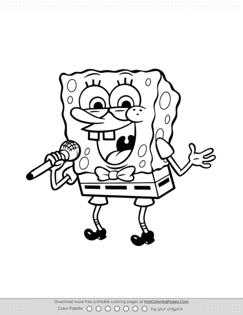 SpongeBob SquarePants Coloring Sheet