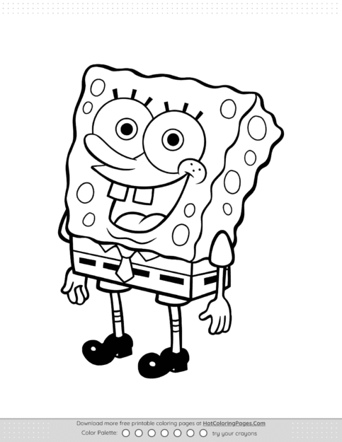 SpongeBob SquarePants Colouring Pages