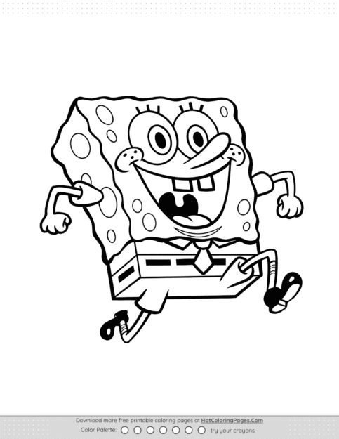 SpongeBob SquarePants Pdf Coloring Pages