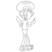 SpongeBob Squidward Tentacles Coloring Pages 3 SpongeBob Squidward Tentacles Coloring Pages