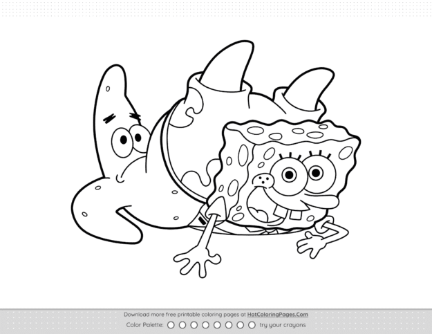 SpongeBob and Patrick Coloring Pages