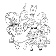 Spongebob Characters Coloring Pages 28 Spongebob Characters Coloring Pages