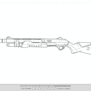 Valorant Bucky Weapon Skin Outline