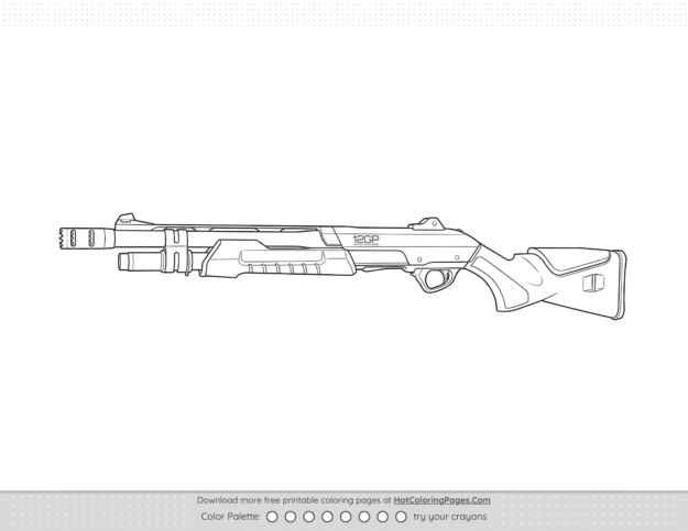Valorant Bucky Weapon Skin Outline
