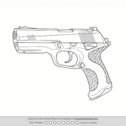 Valorant Classic Weapon Skin Outline