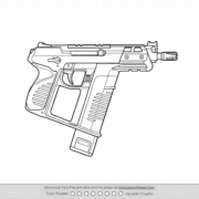 Valorant Frenzy Weapon Skin Outline