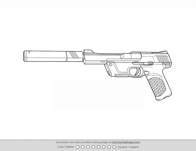 Valorant Ghost Weapon Skin Outline
