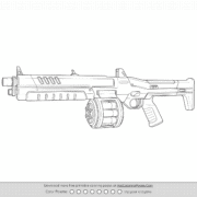 Valorant Judge Weapon Skin Outline