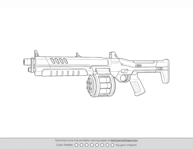 Valorant Judge Weapon Skin Outline