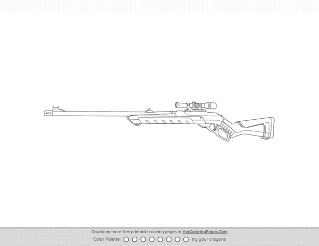 Valorant Marshal Weapon Skin Outline