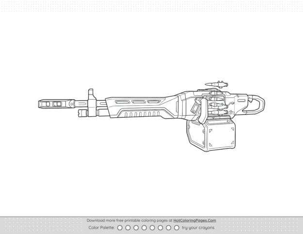 Valorant Odin Weapon Skin Outline