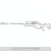 Valorant Operator Weapon Skin Outline