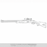 Valorant Outlaw Weapon Skin Outline