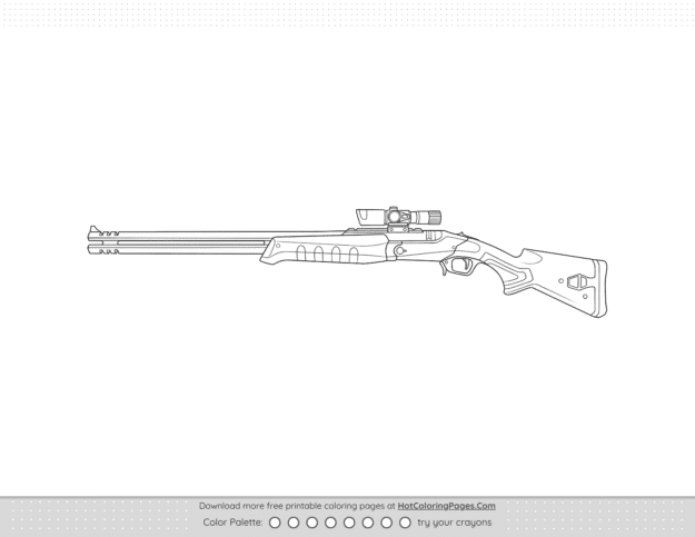 Valorant Outlaw Weapon Skin Outline