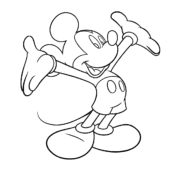 Welcoming Mickey Mouse Coloring Page 40 Welcoming Mickey Mouse Coloring Page